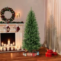 Top 10 👍 6 Pack: 5ft. Carson Pine Artificial 🎅 Christmas Tree by Puleo International 💯 -Christmas Shop D393434S 3