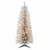 Budget 🎁 6 Pack: 4.5ft. Pre-Lit Tinsel Artificial 🎁 Christmas Tree, Clear Lights by Puleo International 💯 -Christmas Shop D659633S 1