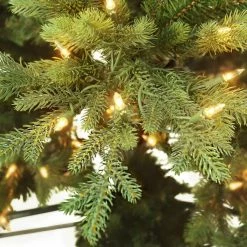 Buy 🧨 6 Pack: 4.5ft. Pre-Lit Balsam Fir Artificial ❄ Christmas Tree, Clear Incandescent Lights by Puleo International 🌟 -Christmas Shop D659686S 2