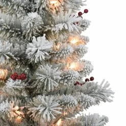 Best deal 🤩 6 Packs: 2 ct. (12 total) 5ft. Pre-Lit Western Spruce Artificial Potted 🎄 Christmas Tree, Clear Incandescent Lights by Puleo International 🎁 -Christmas Shop D659687S 2