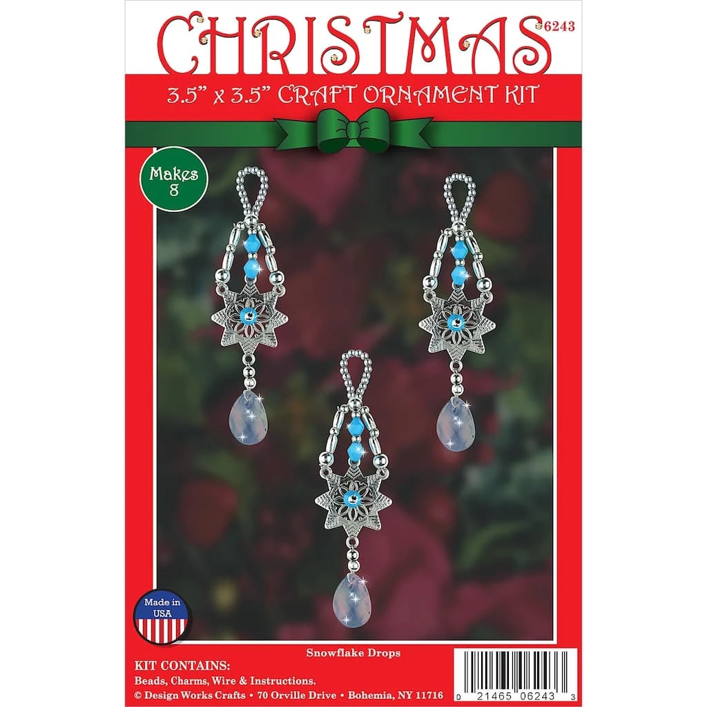 Best deal π€© Design Works™ 8ct. Snowflake Drop Beaded Ornament Kit π 3 Best deal π€© Design Works™ 8ct. Snowflake Drop Beaded Ornament Kit π