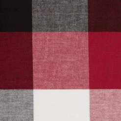Flash Sale ❤️ Cardinal Red Tri Color Check Tablecloth 60" x 120" by DII ⌛ -Christmas Shop D666414S 3