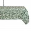 Deals 🥰 Artichoke Green Floral Print Outdoor Tablecloth with Zipper, 60" x 84" by DII ✔️