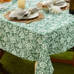 Flash Sale β Artichoke Green Floral Print Outdoor Tablecloth with Zipper, 60" Round by DII π 10 Flash Sale β Artichoke Green Floral Print Outdoor Tablecloth with Zipper, 60" Round by DII π -Christmas Shop D666719S 4