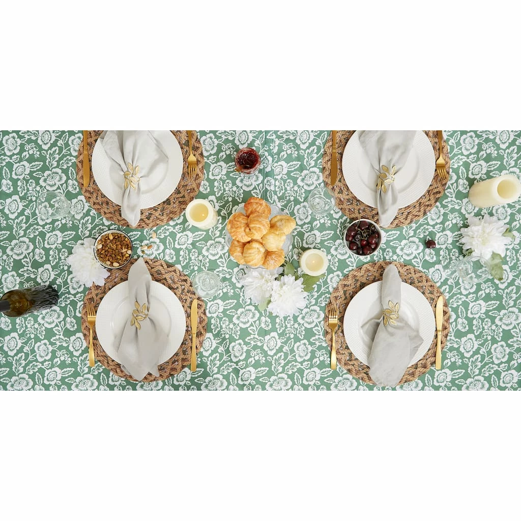 Coupon β€οΈ Artichoke Green Floral Print Outdoor Tablecloth, 60" Round by DII π 7 Coupon β€οΈ Artichoke Green Floral Print Outdoor Tablecloth, 60" Round by DII π - Image 5