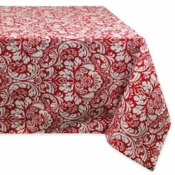 Top 10 🌟 Tango Red Damask Tablecloth 60" x 84" by DII 🤩