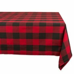 Cheap ❤️ Buffalo Check Red Tablecloth 52" x 52" by DII ⌛
