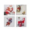Wholesale 😉 Norman Rockwell Classic 🎅 Christmas Scene Canvas Prints Set, 4ct. by Northlight ⌛