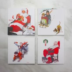 Wholesale 😉 Norman Rockwell Classic 🎅 Christmas Scene Canvas Prints Set, 4ct. by Northlight ⌛ -Christmas Shop D676167S 3