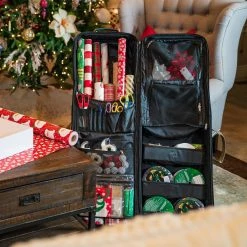 Best Sale 😉 42" Green Deluxe Gift Wrap & Craft Station Bag by Northlight ✨ -Christmas Shop D676172S 3