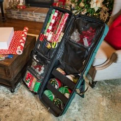 Best Sale 😉 42" Green Deluxe Gift Wrap & Craft Station Bag by Northlight ✨ -Christmas Shop D676172S 4