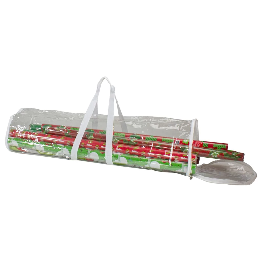 Brand new π 30" White & Transparent β Christmas Gift Wrap Organizer Bag with Handles by Northlight π₯° 3 Brand new π 30" White & Transparent β Christmas Gift Wrap Organizer Bag with Handles by Northlight π₯° - Image 2