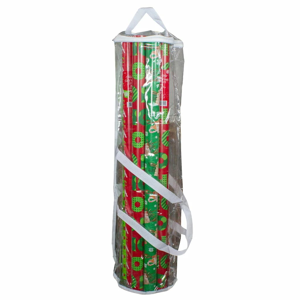 Brand new π 30" White & Transparent β Christmas Gift Wrap Organizer Bag with Handles by Northlight π₯° 4 Brand new π 30" White & Transparent β Christmas Gift Wrap Organizer Bag with Handles by Northlight π₯° - Image 3