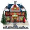 Brand new 🧨 7" Red LED Lighted Post Office 🔔 Christmas Village Decoration by Northlight ⌛ -Christmas Shop D676291S 1
