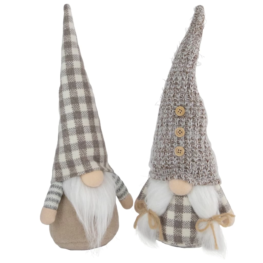 Discount π₯° 13" Beige & White Gingham Nordic π Christmas Gnome Set by Northlight β¨ 3 Discount π₯° 13" Beige & White Gingham Nordic π Christmas Gnome Set by Northlight β¨