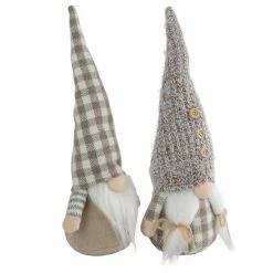 Discount π₯° 13" Beige & White Gingham Nordic π Christmas Gnome Set by Northlight β¨ 6 Discount π₯° 13" Beige & White Gingham Nordic π Christmas Gnome Set by Northlight β¨ -Christmas Shop D676302S 2