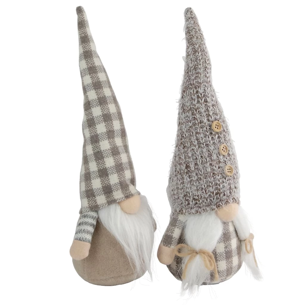 Discount π₯° 13" Beige & White Gingham Nordic π Christmas Gnome Set by Northlight β¨ 4 Discount π₯° 13" Beige & White Gingham Nordic π Christmas Gnome Set by Northlight β¨ - Image 2