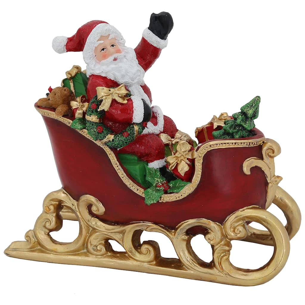 Coupon β 9.5" Red & Gold Waving Santa Sitting in a Sleigh π Christmas Decoration by Northlight π 3 Coupon β 9.5" Red & Gold Waving Santa Sitting in a Sleigh π Christmas Decoration by Northlight π