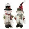 Outlet 🔥 15" Winter Skiing Snowmen 🎁 Christmas Table Top Decoration Set by Northlight 🎉 -Christmas Shop D676314S 1