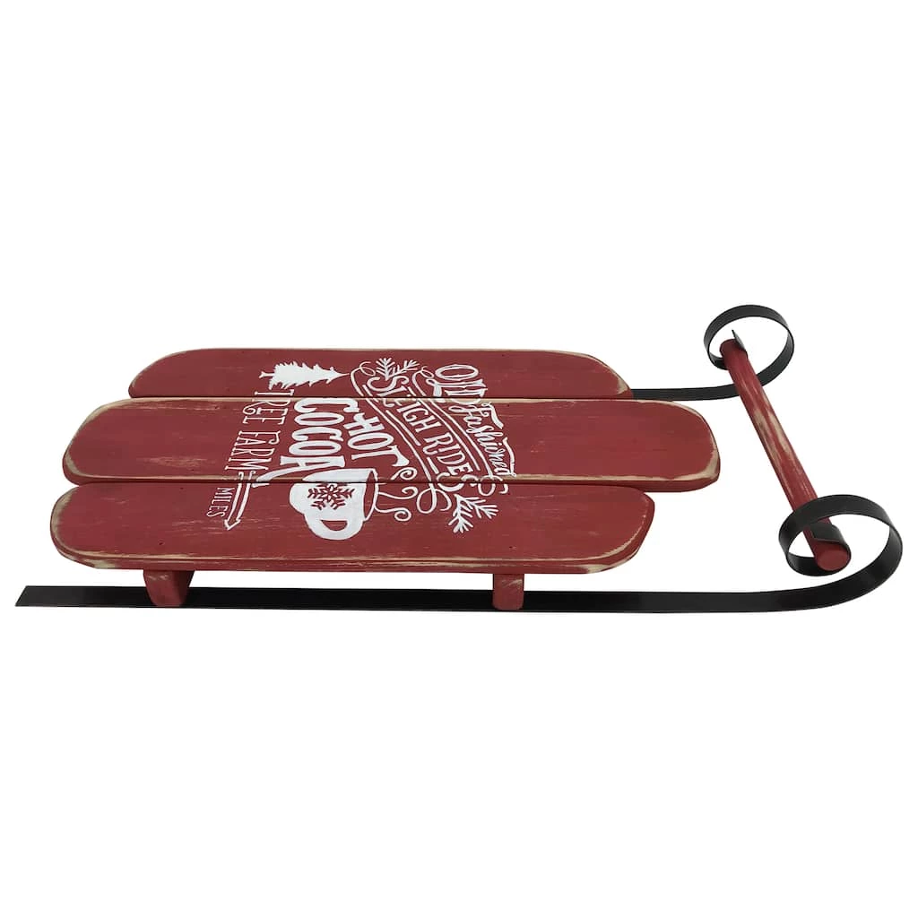 Brand new π 23'' Red Wooden π Christmas Snow Sled Decoration by Northlight 𧨠3 Brand new π 23'' Red Wooden π Christmas Snow Sled Decoration by Northlight π§¨