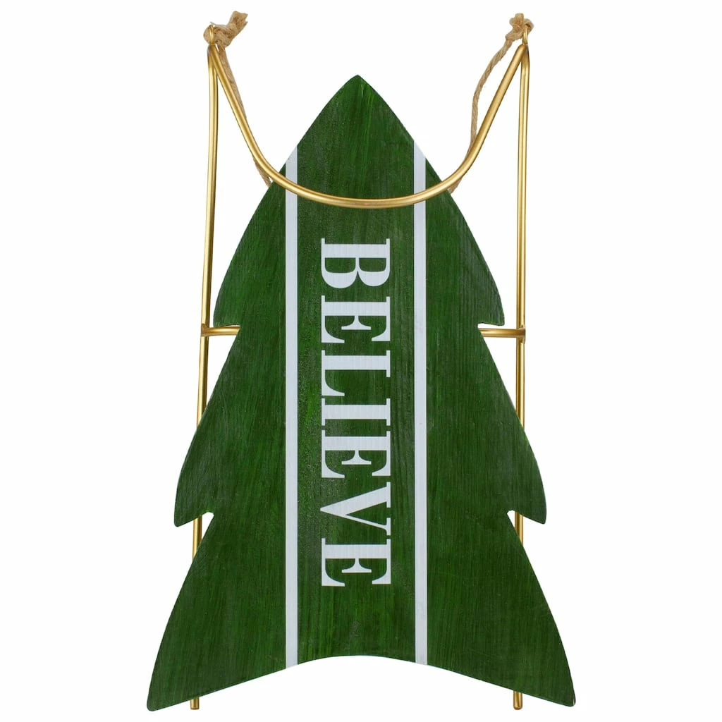 Buy π 18.25'' Green Wooden Believe π Christmas Snow Sled Decoration by Northlight π€© 3 Buy π 18.25'' Green Wooden Believe π Christmas Snow Sled Decoration by Northlight π€©