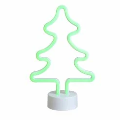 Hot Sale 😀 11'' Green LED Neon-Style 🔔 Christmas Tree Tabletop Sign by Northlight 💯