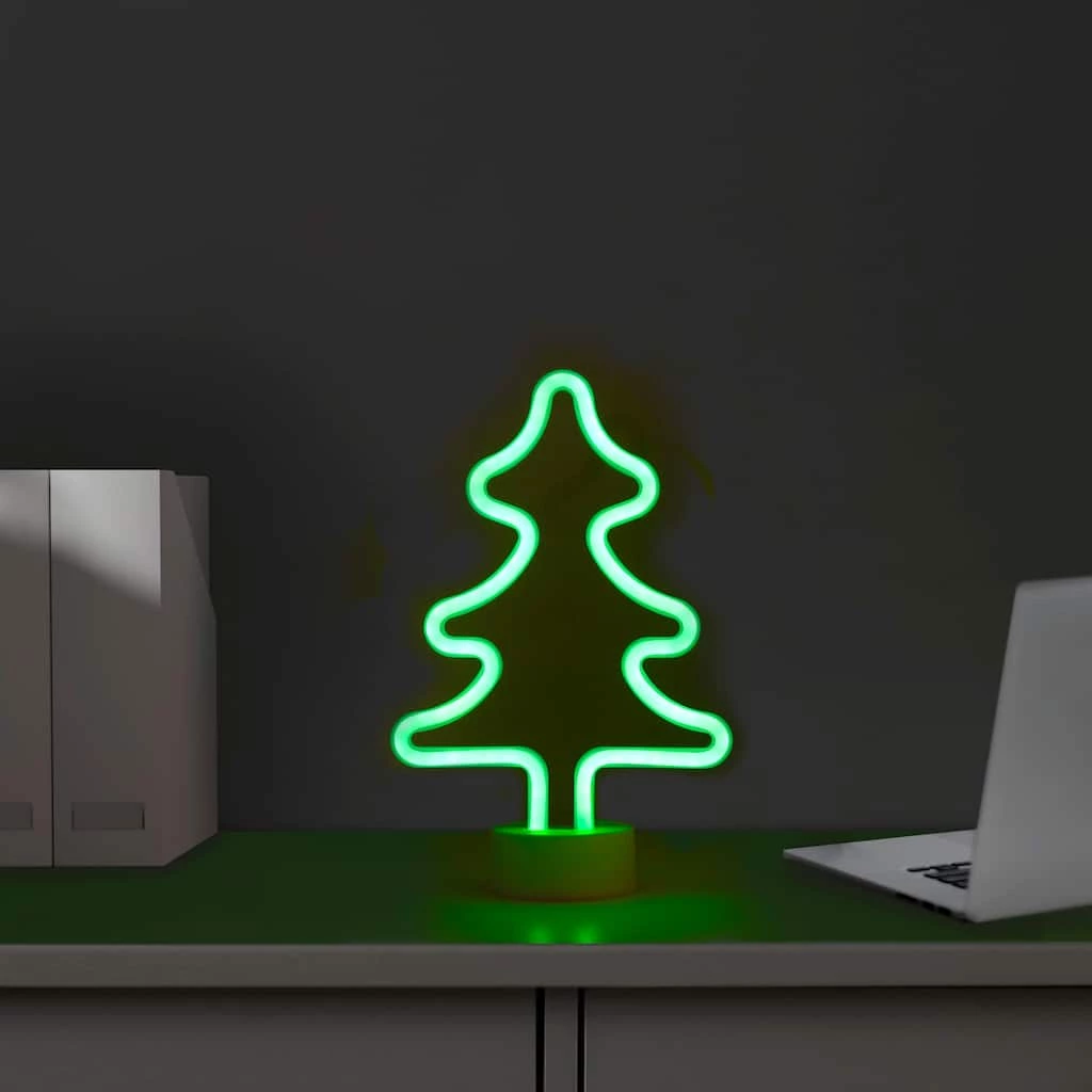 Hot Sale π 11'' Green LED Neon-Style π Christmas Tree Tabletop Sign by Northlight π― 4 Hot Sale π 11'' Green LED Neon-Style π Christmas Tree Tabletop Sign by Northlight π― - Image 2