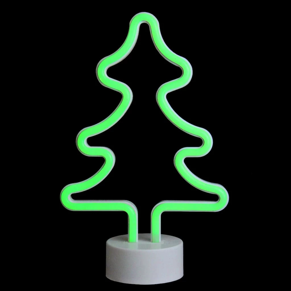Hot Sale π 11'' Green LED Neon-Style π Christmas Tree Tabletop Sign by Northlight π― 5 Hot Sale π 11'' Green LED Neon-Style π Christmas Tree Tabletop Sign by Northlight π― - Image 3