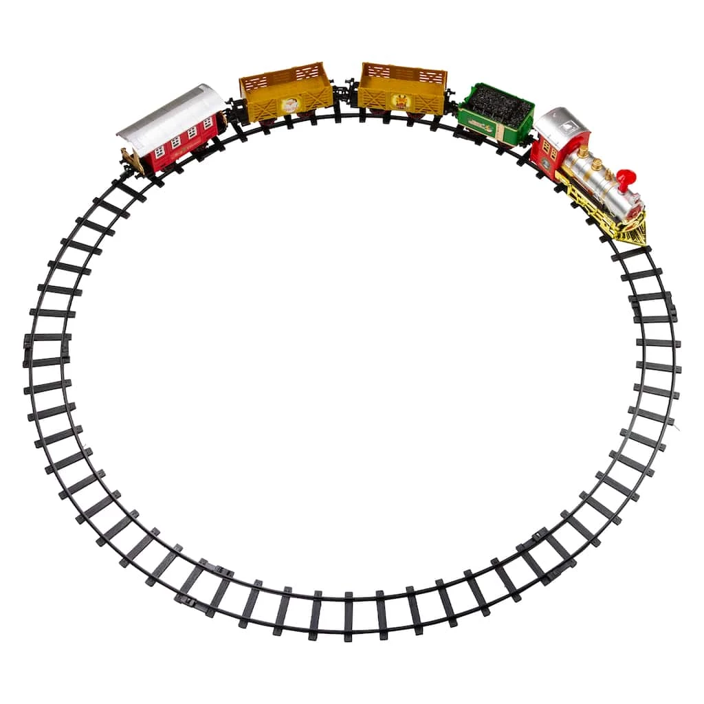 New π 16-Piece Lighted & Animated π Christmas Express Train Set by Northlight π― 5 New π 16-Piece Lighted & Animated π Christmas Express Train Set by Northlight π― - Image 3