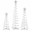 Discount ✨ Green Lighted Spiral 🎄 Christmas Trees Set by Northlight 🤩 -Christmas Shop D676398S 1