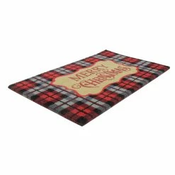 Top 10 🎉 Red & Black Plaid "Merry 🎄 Christmas" Rectangular Doormat by Northlight ⭐ -Christmas Shop D676581S 5