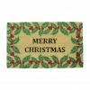 Flash Sale 🥰 Natural Coir Holly Berries "Merry 🎄 Christmas" Doormat by Northlight ⭐ -Christmas Shop D676582S 1