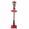 Brand new 🎁 70.75" Musical Red Holiday Street Lamp with 🎁 Christmas Tree Snowfall Lantern by Northlight 👍 -Christmas Shop D676584S 1