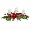 Top 10 🔔 32" Triple Candle Holder With Red Berry & Poinsettia 🎄 Christmas Décor by Northlight 🌟 -Christmas Shop D676739S 1