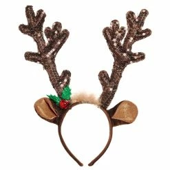 Top 10 🧨 Brown Sequin Reindeer Antler 🎅 Christmas Headband by Amscan 🔥
