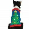 New ✔️ Medium 🔔 Christmas Tree Pet Ugly Sweater by Amscan 🧨