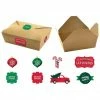 Hot Sale ⭐ Christmas Kraft Paper Leftover Containers by Amscan 🧨 -Christmas Shop D677185S 1