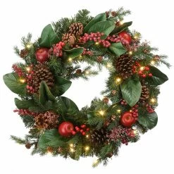 Cheapest π 24'' LED Rural Homestead Wreath by National Tree Company β
