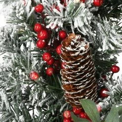 Top 10 β 24" Pre-Lit General Store Snowy Wreath with Bow by National Tree Company π 7 Top 10 β 24" Pre-Lit General Store Snowy Wreath with Bow by National Tree Company π -Christmas Shop D677538S 3