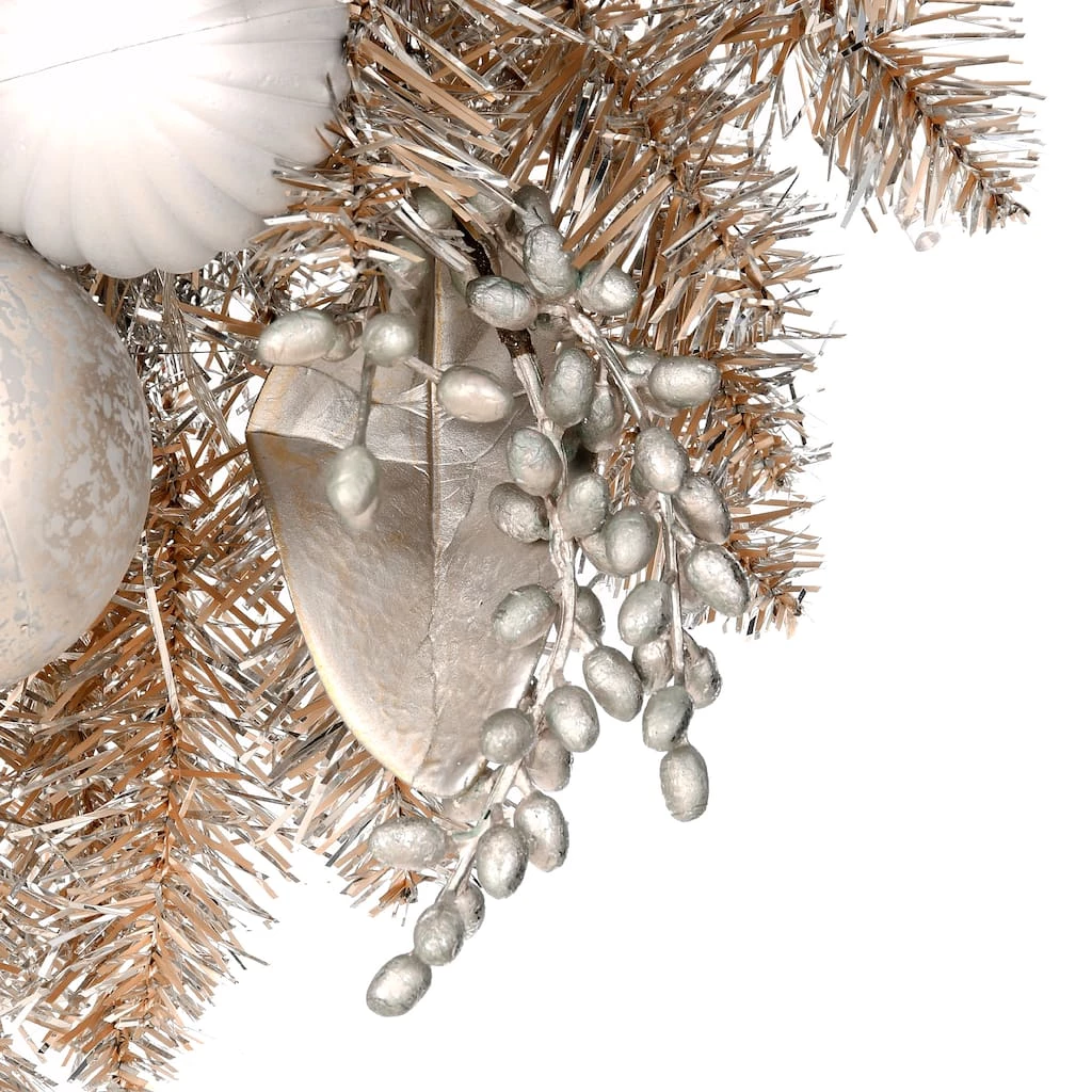 Brand new π 24'' Pre-Lit Yuletide Glam Silver Decorated Wreath by National Tree Company π 5 Brand new π 24'' Pre-Lit Yuletide Glam Silver Decorated Wreath by National Tree Company π - Image 3