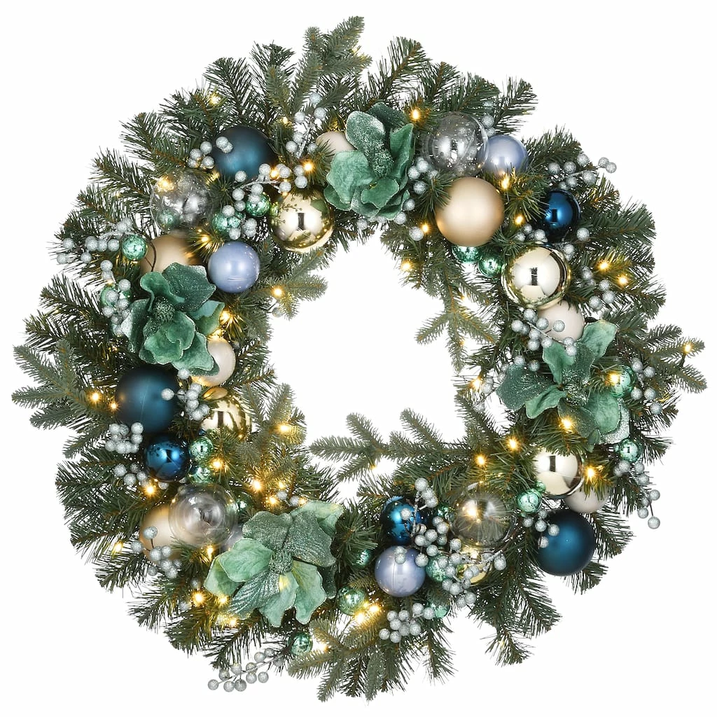 Top 10 π₯ 30" Warm White LED Decorated Arctic Wreath by National Tree Company π 3 Top 10 π₯ 30" Warm White LED Decorated Arctic Wreath by National Tree Company π