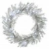 New π 24" Pre-Lit Crystal Silver Metallic Wreath by National Tree Company β 1 New π 24" Pre-Lit Crystal Silver Metallic Wreath by National Tree Company β -Christmas Shop D677542S 1