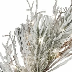 Best Pirce ❤️ 24" Pre-Lit Snowy Twig Wreath by National Tree Company 🎉 -Christmas Shop D677546S 3