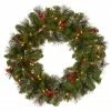Outlet ❤️ Crestwood® 24" LED Spruce Wreath by National Tree Company ❤️ 1 Outlet ❤️ Crestwood® 24" LED Spruce Wreath by National Tree Company ❤️ -Christmas Shop D677550S 1