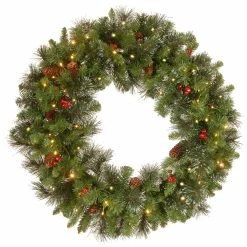 Coupon 🌟 Crestwood® 30" LED Spruce Wreath by National Tree Company ❤️