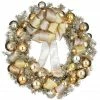 Brand new π 28" Warm White LED Gold Ornament Metallic Wreath by National Tree Company π 2 Brand new π 28" Warm White LED Gold Ornament Metallic Wreath by National Tree Company π -Christmas Shop D677554S 1