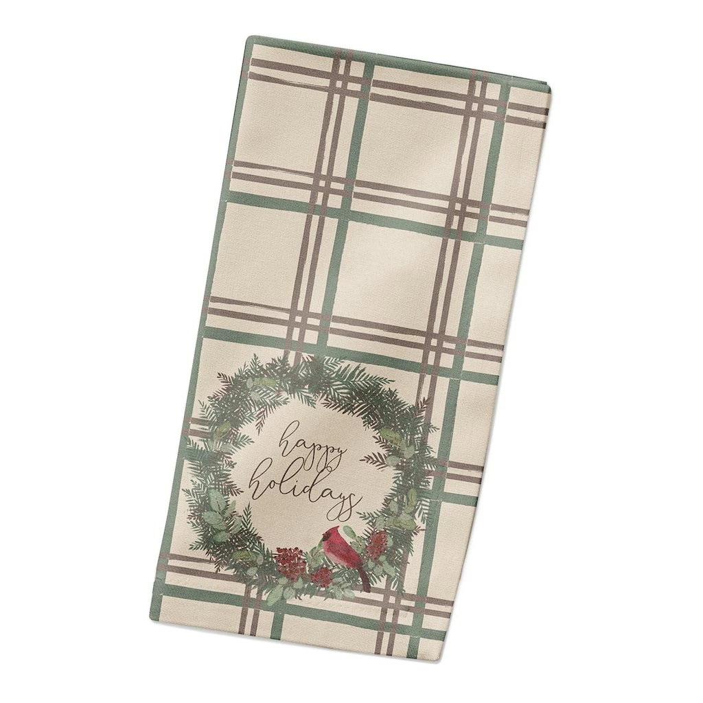 Top 10 π Happy Holidays Plaid Cotton Twill Napkin by Designs Direct π 4 Top 10 π Happy Holidays Plaid Cotton Twill Napkin by Designs Direct π - Image 2
