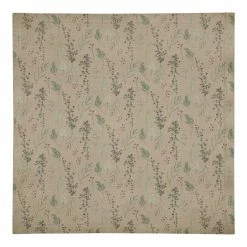 Best reviews of 👍 Pine Greenery on Brown Cotton Twill Napkin by Designs Direct 🧨