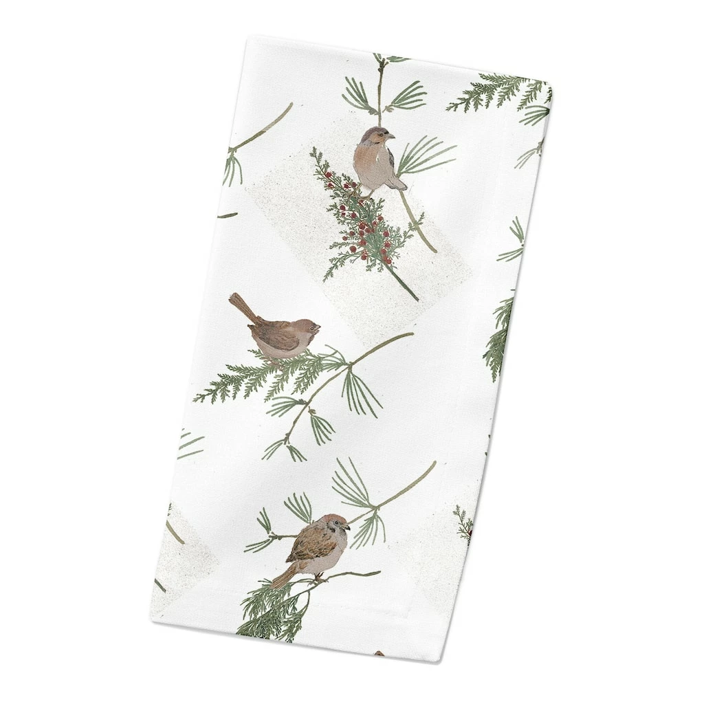 Best Pirce π Pine Birds on White Cotton Twill Napkin by Designs Direct βοΈ 4 Best Pirce π Pine Birds on White Cotton Twill Napkin by Designs Direct βοΈ - Image 2