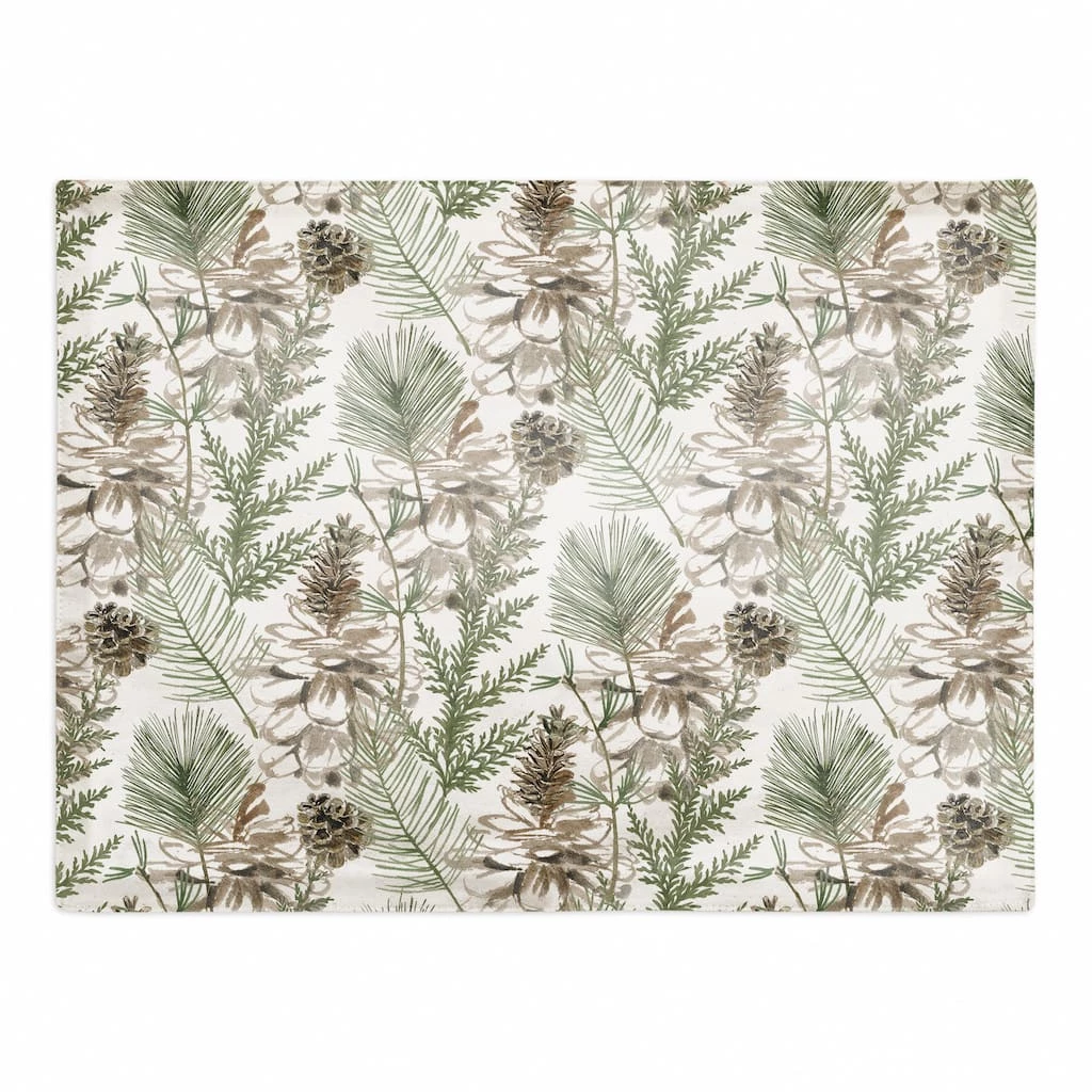 Brand new π Pine Cones & Greenery on White Cotton Twill Placemat by Designs Direct π₯° 3 Brand new π Pine Cones & Greenery on White Cotton Twill Placemat by Designs Direct π₯°